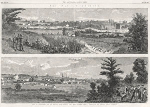 Confederates Collection: Petersburg, Virginia, from General Lees headquarters