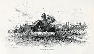 Petersham Prints: Petersham Church, Richmond upon Thames, 1897