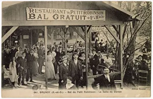 Indoor Prints: Petit Robinson Dance Hall, Brunoy, SE suburbs of Paris, France Date: circa 1910