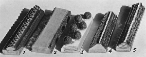 Petite Dessert Pastries Before Cutting