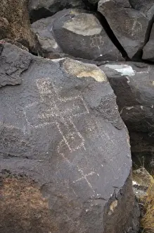 Petroglyph National Monument. Petroglyphs. New Mexico. USA