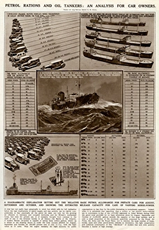 Relative Gallery: Petrol rations and oil tankers by G. H. Davis