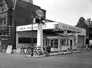 Petrol station, Old Brompton Road, London SW7 Petrol station, Old Brompton Road, London SW7