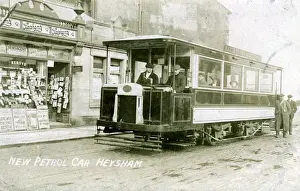 Heysham Prints: Petrol Tram Car, Heysham, Lancashire