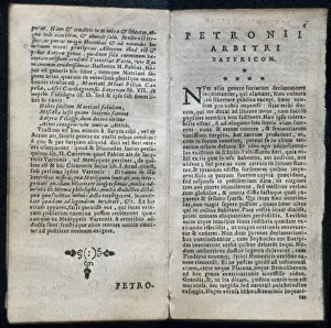 PETRONIUS Arbiter, Gaius (1st century). Latin