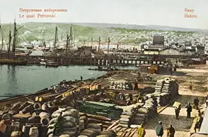The Petrovski Quay at Baku, Azerbaijan