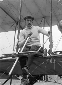 De Petrovsky on his Somner Biplane