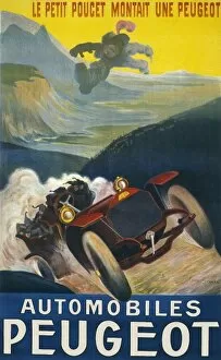 Motoring Posters and Prints Gallery: Peugeot Advertisement