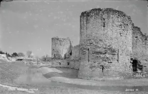 Moat Prints: Peversey Castle Ruins