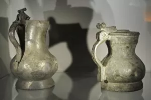 Images Dated 11th July 2015: Pewter tankards