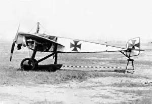 Pfalz Prints: Pfalz E I (side view, on the ground) tail trestled