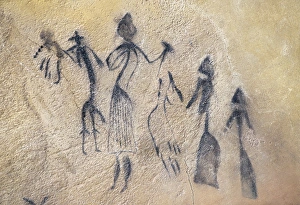 Dels Collection: Phalic dance of type stylized-naturalistic. Mesolithic