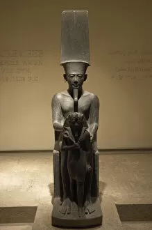 Amen Gallery: Pharaoh Horemheb and god Amun. Egypt