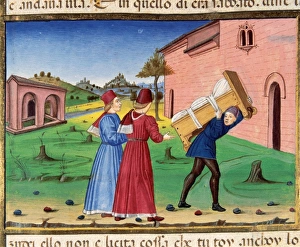 The Pharisees told the man not to transport the bed on the S