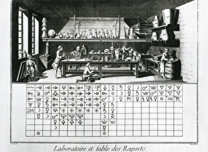 Alembert Gallery: Pharmaceutical laboratory. Picture of the Enciclop餩e