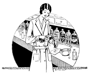 Dispensary Prints: Pharmacist at Work