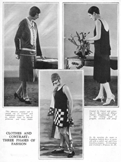 Images Dated 4th March 2016: Three phases of fashion, London, 1926