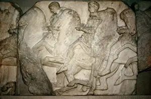 Parthenon Prints: PHIDIAS (490 -431 BC). Horsemen from the north