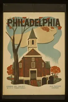 Swedes Prints: Philadelphia Old Swedes Church