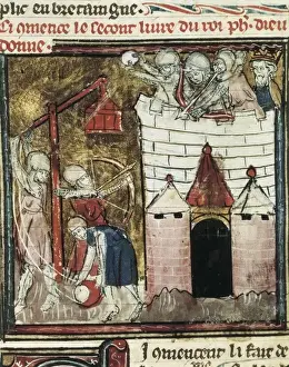Chinon Prints: Philip II Augustus od France takes Chⴥau de