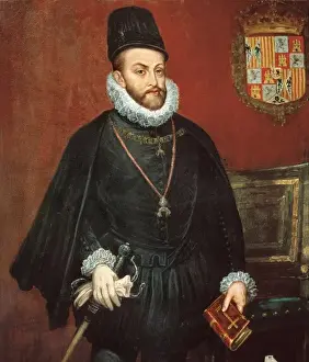 1598 Prints: PHILIP II of Spain (1527-1598)