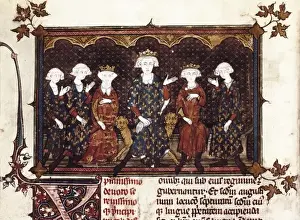 Valois Prints: Philip IV the Fair, of France (1268-1314). King