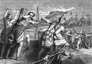 Macedon Prints: Philip Loses Eye / Methone