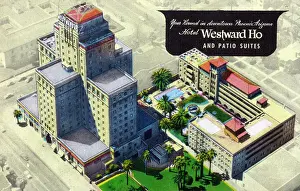 Arizona Prints: Phoenix, Arizona, USA - Hotel Westward Ho and Patio Suites