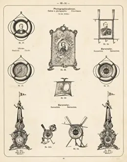 Catalog Prints: Photo frame, barometer and clock