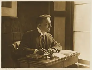 Photo, German at Desk