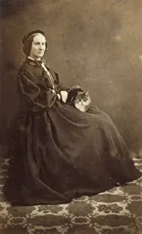 Photo / Woman / Cat in Lap