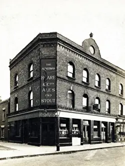 Prints of Photograph of Alderman PH, Kennington, London. The main side of the print (shown here) depicts: Corner on view of the pub The National Brewery Centre Archives Prints: Photograph of Alderman PH, Kennington, London