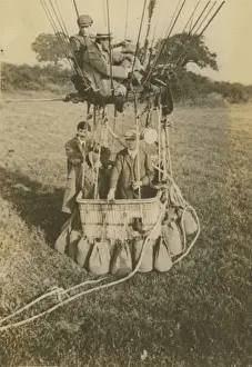 Photograph from an automatic camera suspended from net