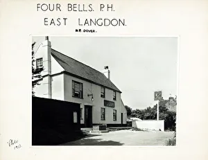 Four Prints: Photograph of Four Bells PH, East Langdon, Kent