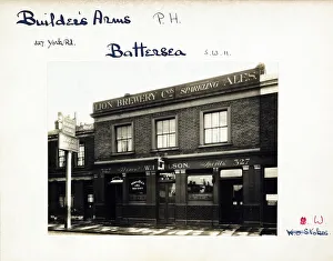 Builders Prints: Photograph of Builders Arms, Battersea, London