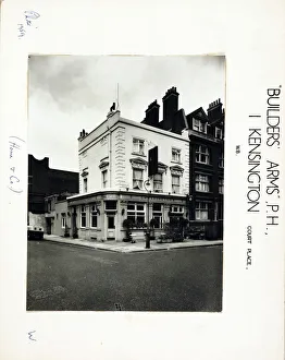 Kensington Prints: Photograph of Builders Arms, Kensington, London