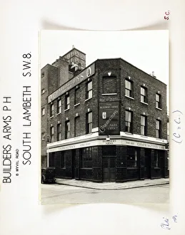 Builders Prints: Photograph of Builders Arms, Lambeth, London