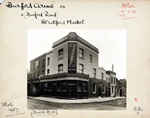 Stratford Prints: Photograph of Burford Arms, Stratford Market, London
