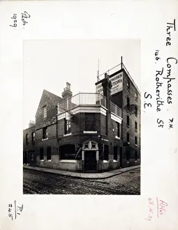 Compasses Prints: Photograph of Three Compasses PH, Rotherhithe (Old), London
