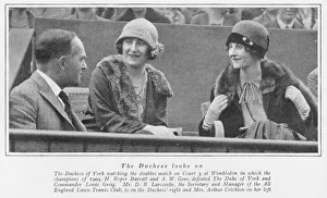 A photograph of The Duchess of York at Wimbledon, London