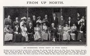 Leith Prints: Photograph featured in The Tatler of a house party at Fyvie Castle