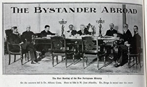 Abroad Collection: Photograph of the first meeting of the new Portuguese Ministry. With description