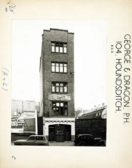 Houndsditch Prints: Photograph of George & Dragon PH, Houndsditch (New), London