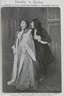 Celebrities Prints: Photograph of H B Irving and Stella Patrick Campbell in Princess Clementina'