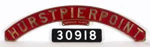 Photograph of Hurstpierpoint locomotive nameplate