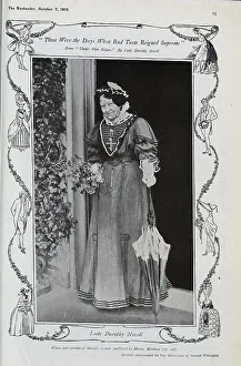 Collector Prints: Photograph of Lady Dorothy Nevill in gown