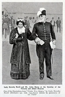 Literary Collection: Photograph of Lady Dorothy Nevill and Mr John Burns at the Opening of the Victoria