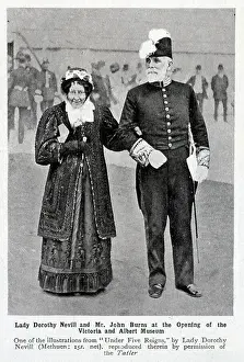 Grandmother Prints: Photograph of Lady Dorothy Nevill and Mr John Burns at the Opening of the Victoria