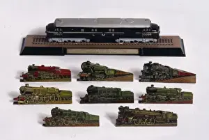 Photograph of locomotives
