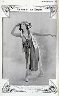 Lydia Prints: Photograph of Lydia Kyasht, Russian British ballerina and dance teacher (1885-1959)